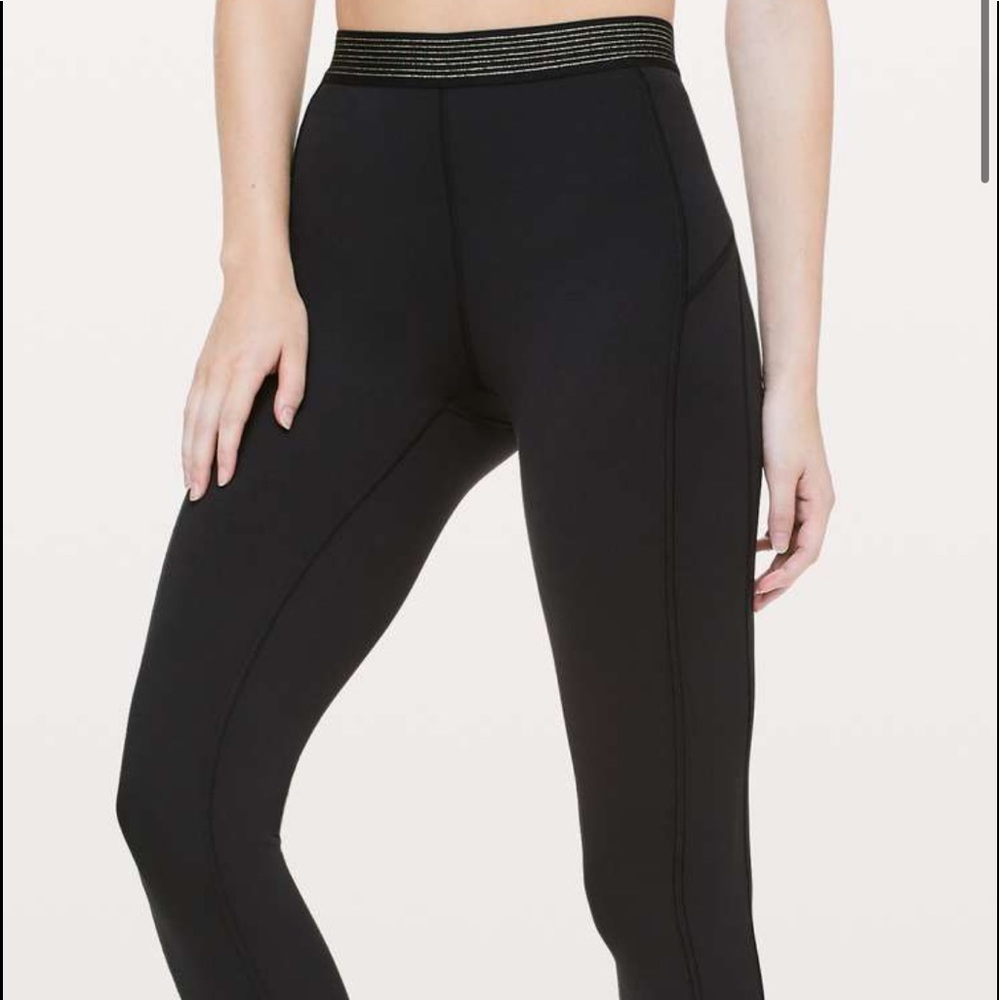lululemon principal dancer golden lining tight 28”